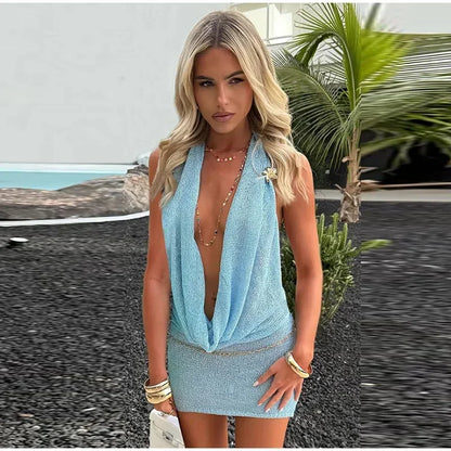 Solèa Backless Luxe Drape Mini