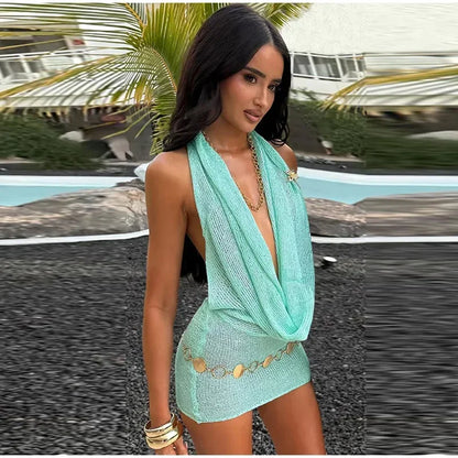 Solèa Backless Luxe Drape Mini